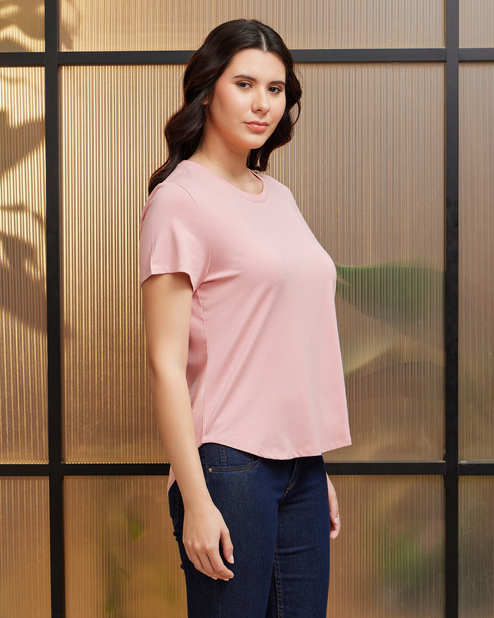 Serene Blush Bamboo Crew Neck