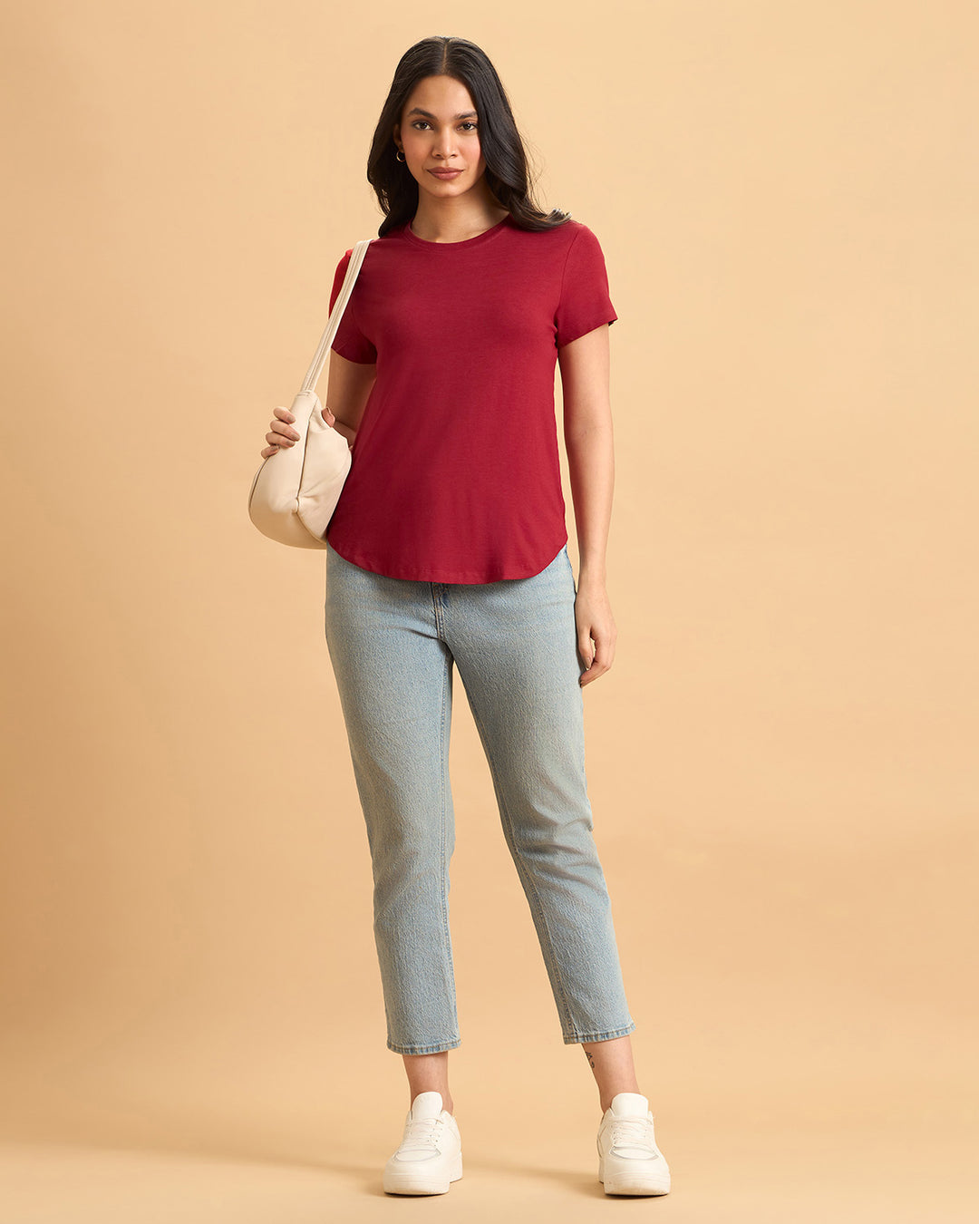 Cherry Bamboo Crew Neck