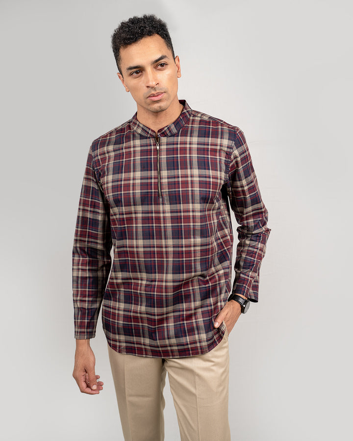 Modern stylish zipper front shirt for men, Stylish and functional zipper front shirt for men, combining modern design with comfort, casual wear