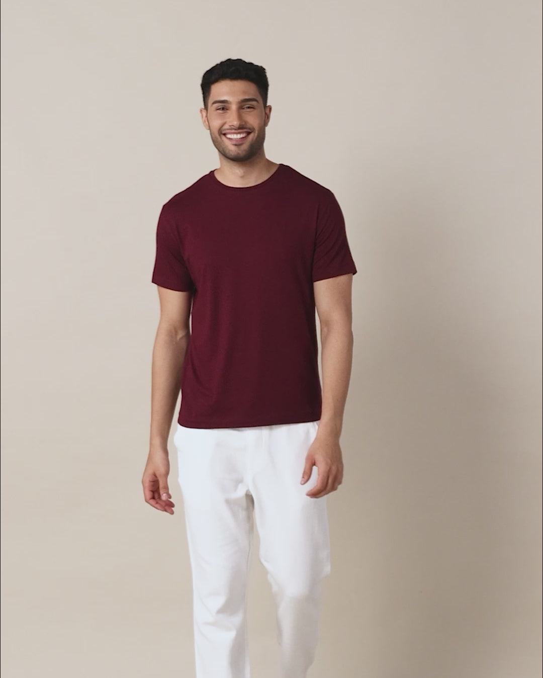 Wellbi Bamboo T-Shirt for Men with a breathable, soft fabric, offering comfort for gym workouts and casual outings.