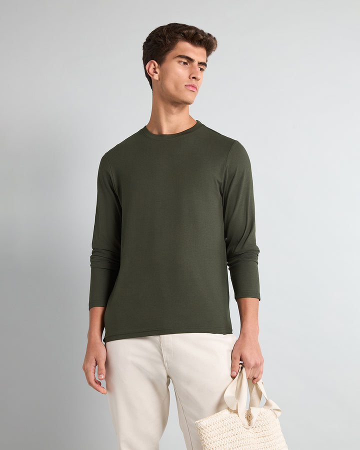 Camo Olive Bamboo Full-sleeve