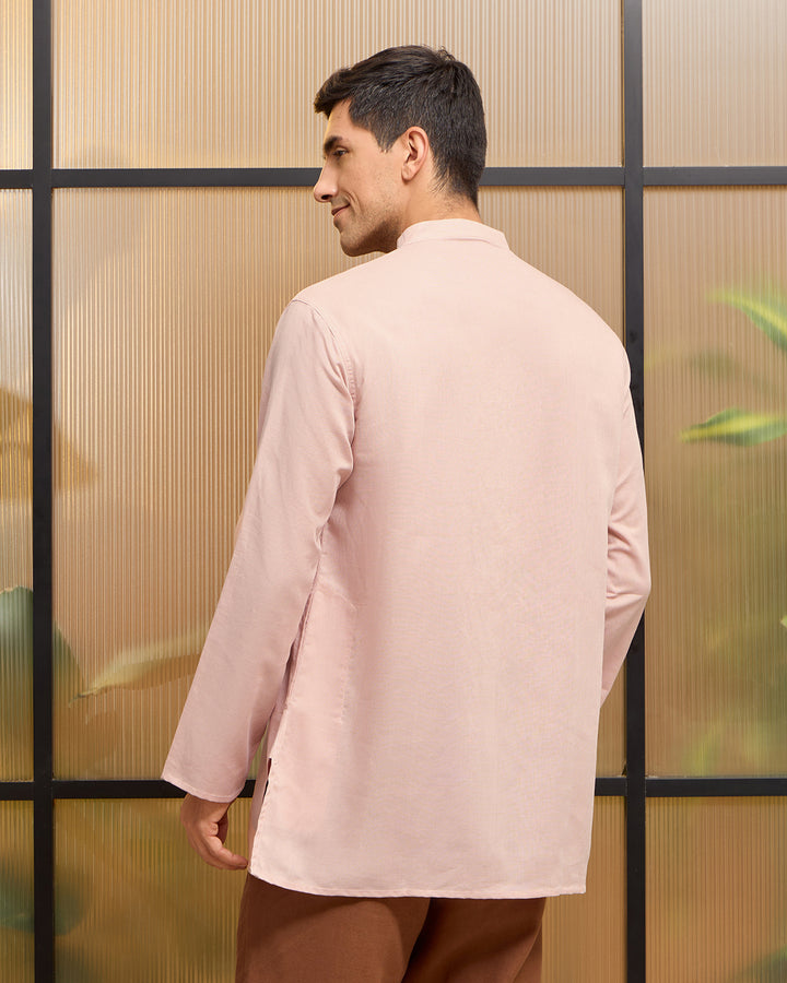 Carnation Linen Kurta