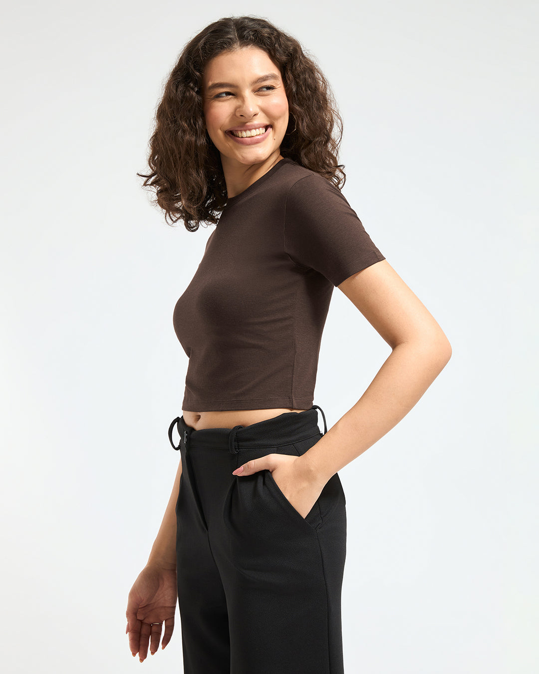 Bamboo Crop Top - Choco Luxe