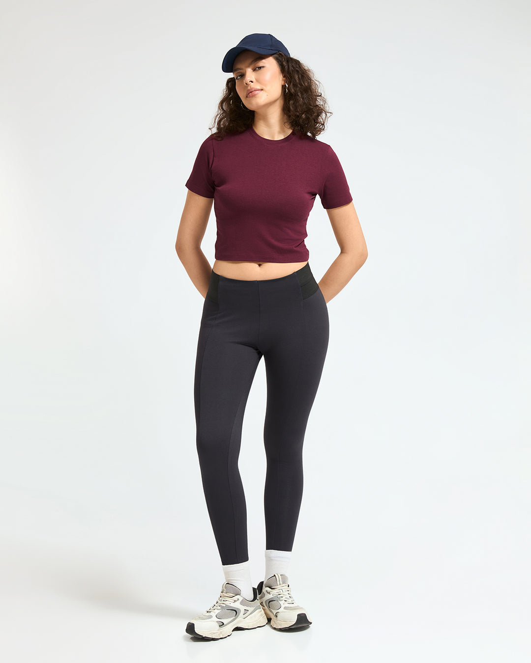 Bamboo Crop Top - Cranberry