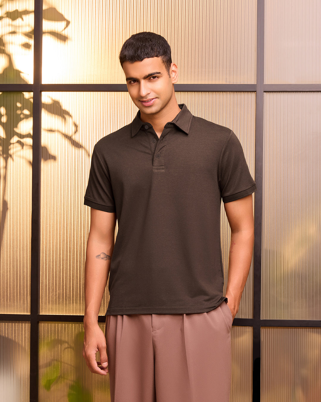 Espresso Bamboo Polo