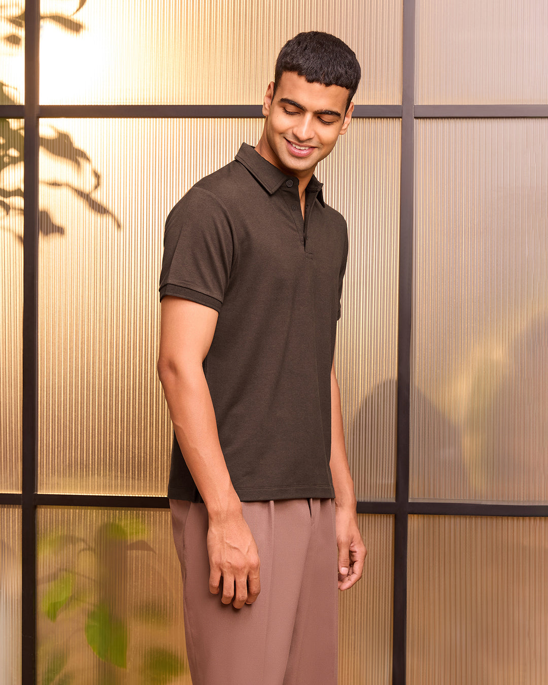 Espresso Bamboo Polo