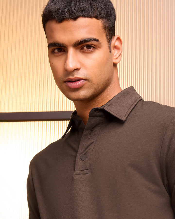 Espresso Bamboo Polo