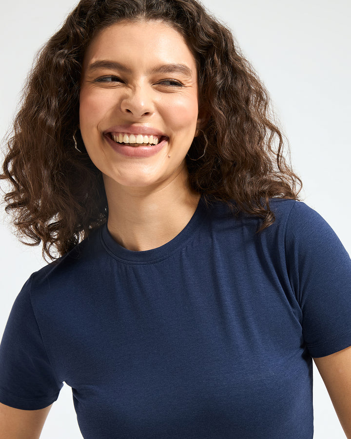 Bamboo Crop Top - Starry Seas