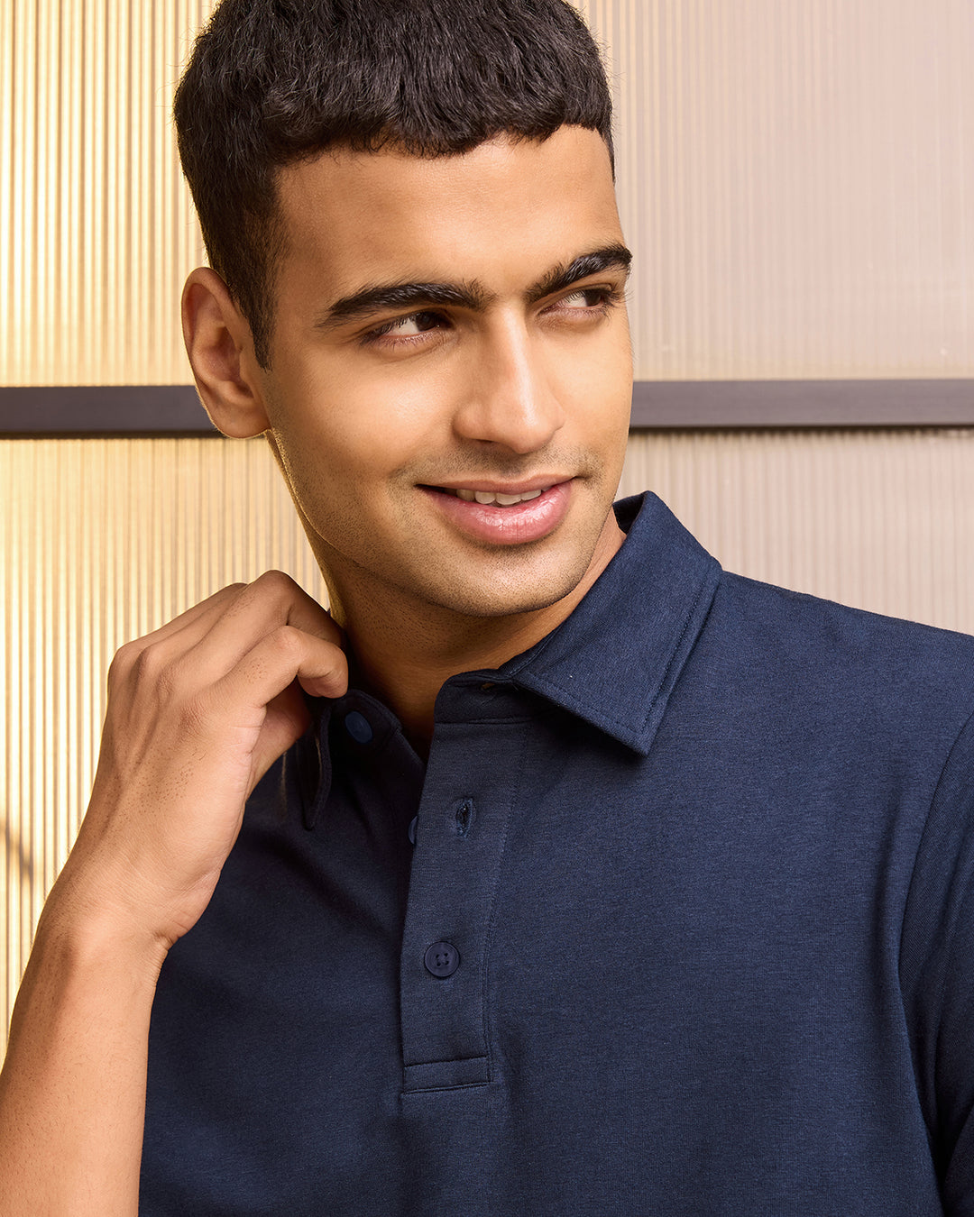 Blue Luxe Bamboo Polo