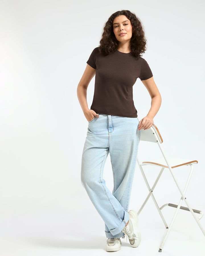 Bamboo Classic Crew - Choco Luxe