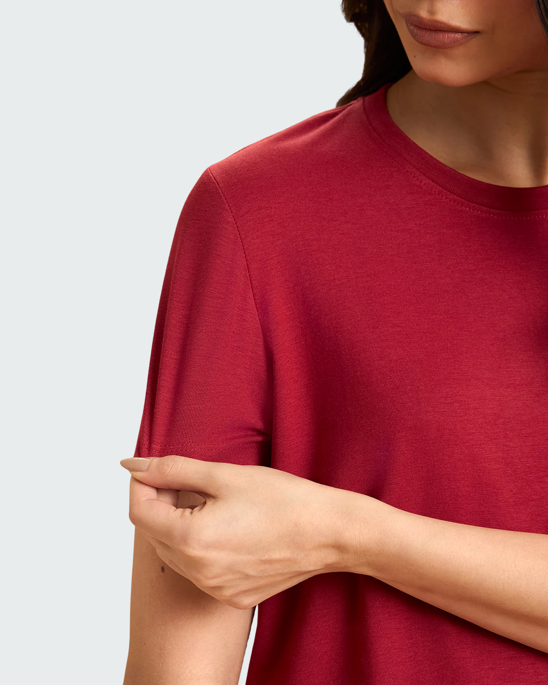 Bamboo Lounge T-Shirt - Cherry