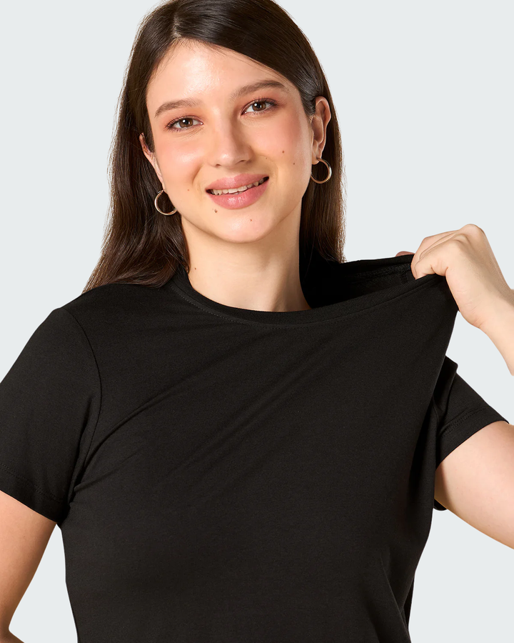 Bamboo Lounge T-Shirt - Ebony