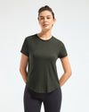 Bamboo Lounge T-Shirt - Muted Moss