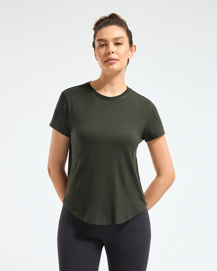 Bamboo Lounge T-Shirt - Muted Moss