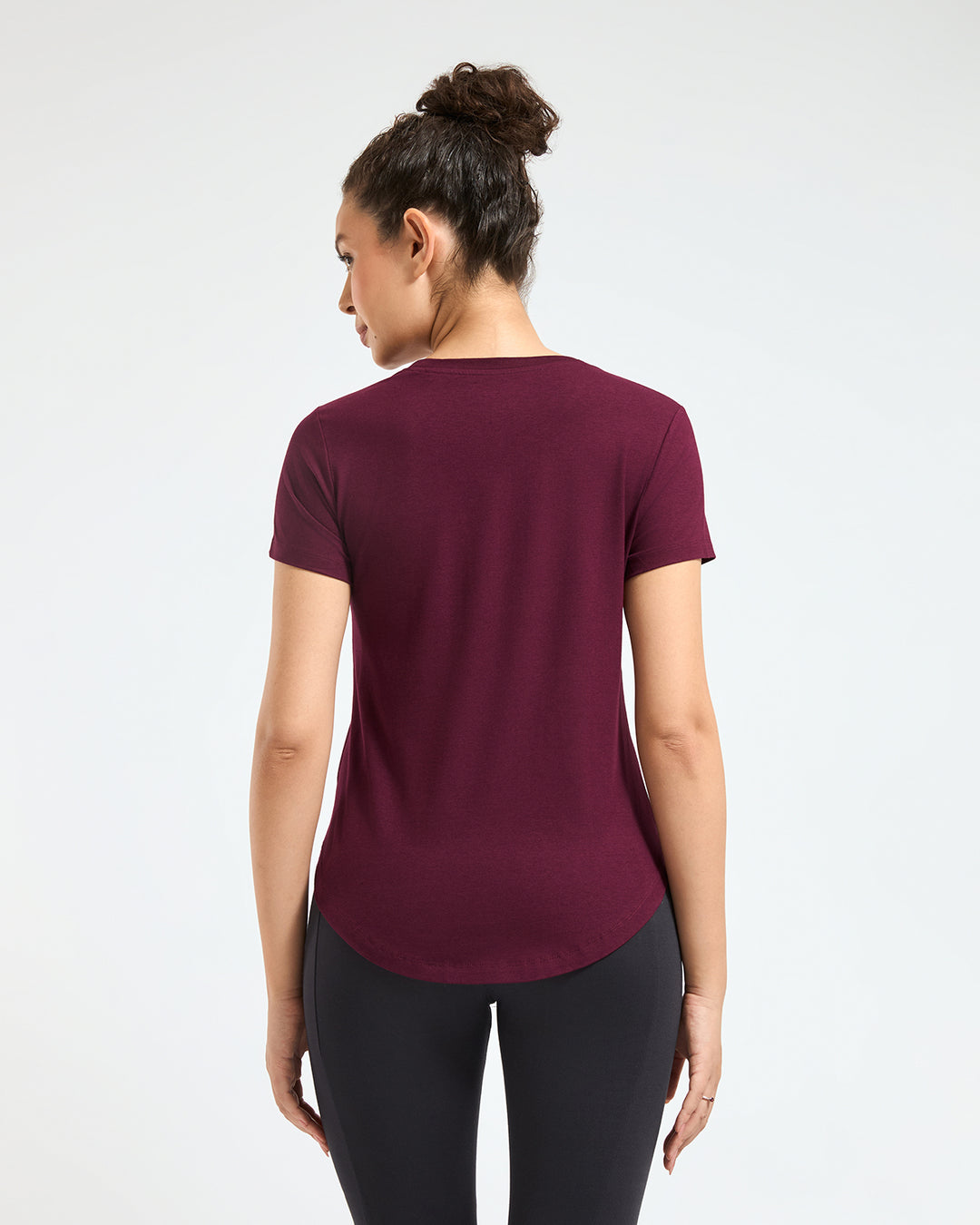 Bamboo Lounge T-Shirt - Cranberry