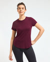 Bamboo Lounge T-Shirt - Cranberry