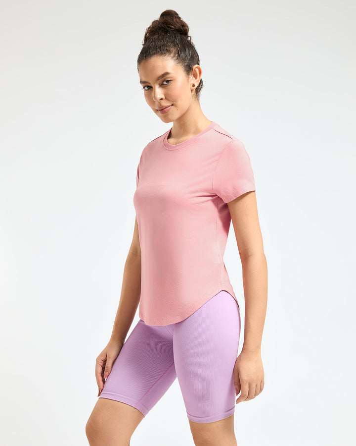 Bamboo Lounge T-Shirt - Serene Blush