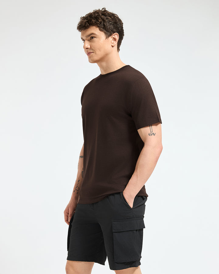 Bamboo Crew Neck - Cocoa