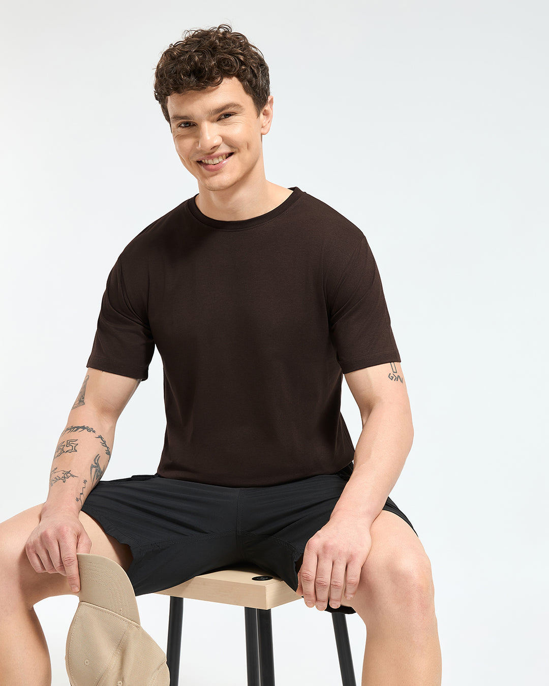 Bamboo Crew Neck - Cocoa