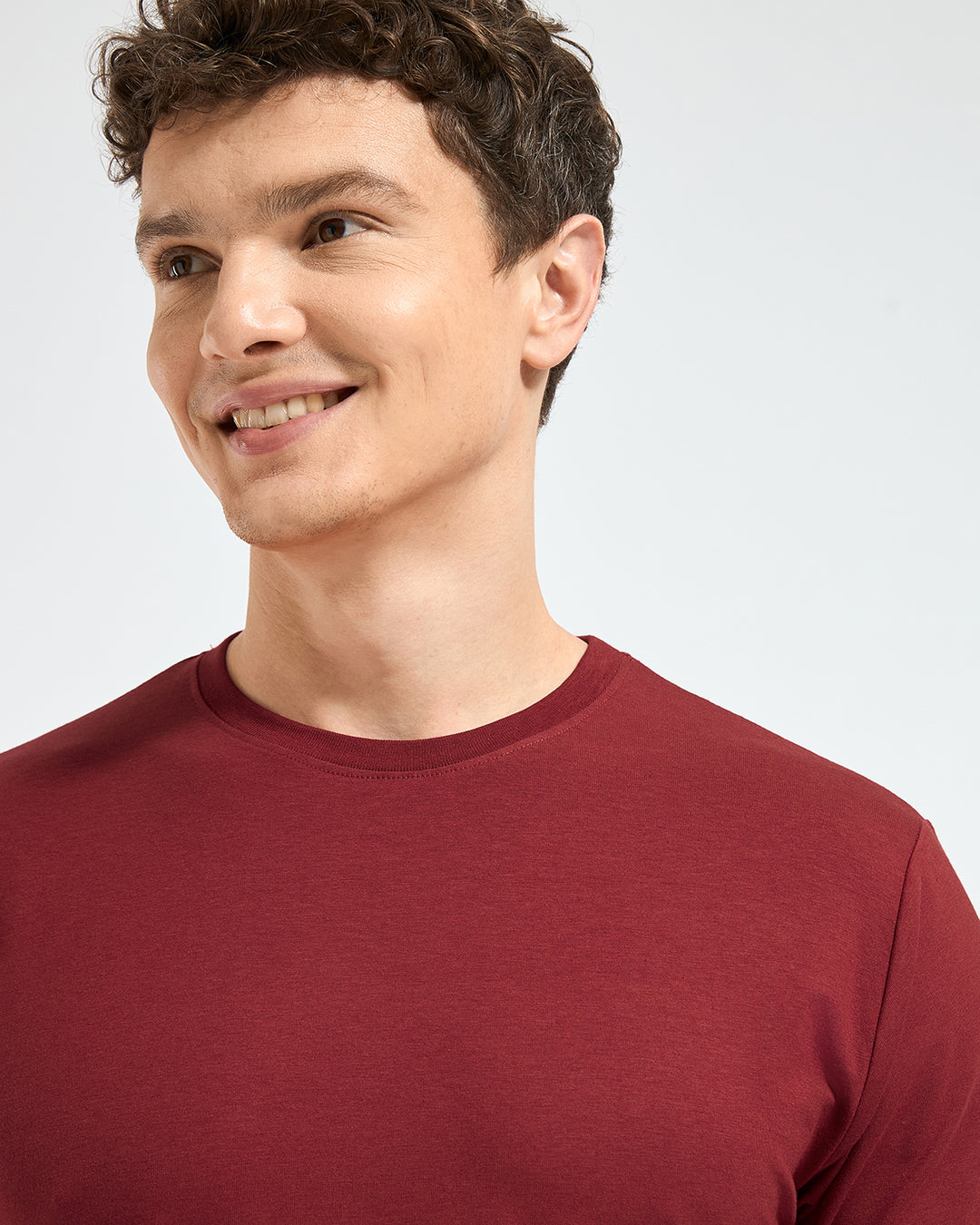 Bamboo Crew Neck - Mulberry