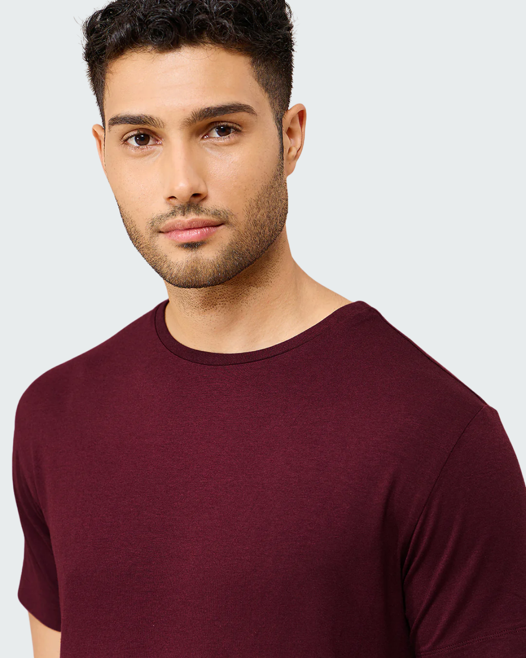 Bamboo Crew Neck - Claret