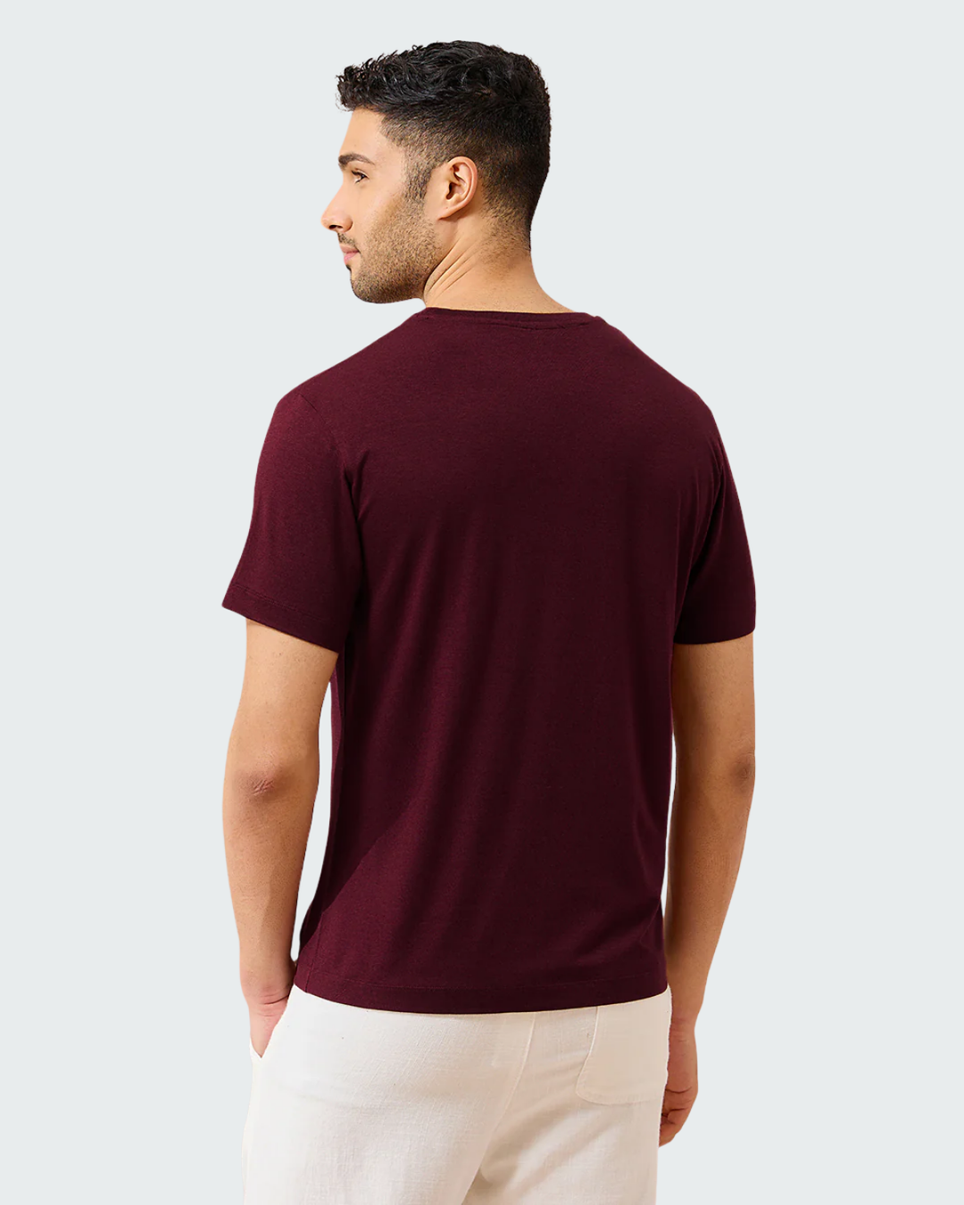 Bamboo Crew Neck - Claret