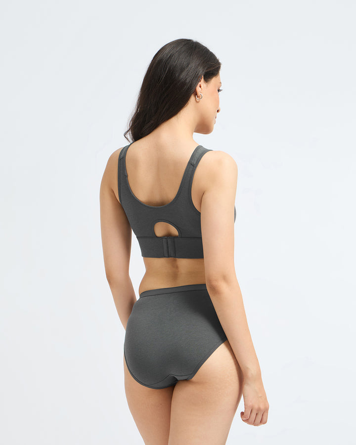 Bamboo Wireless Padded Lounge Bra - Luna