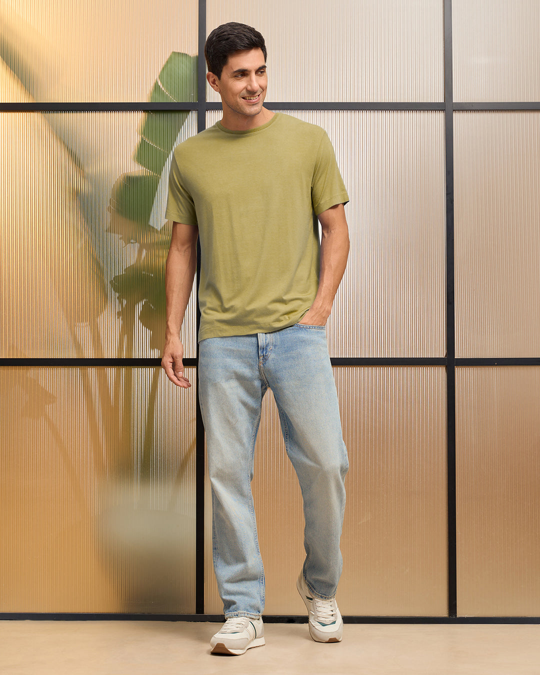 Wellbi Bamboo T-Shirt for Men, crafted with eco-friendly bamboo fabric, designed for breathability and all-day comfort.