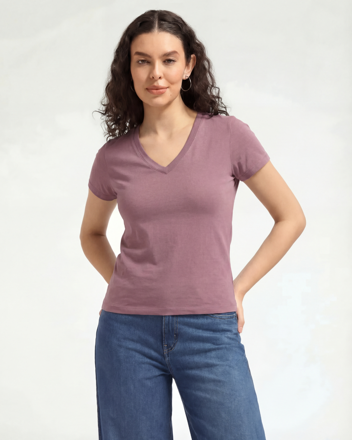 Bamboo V-Neck - Lavine