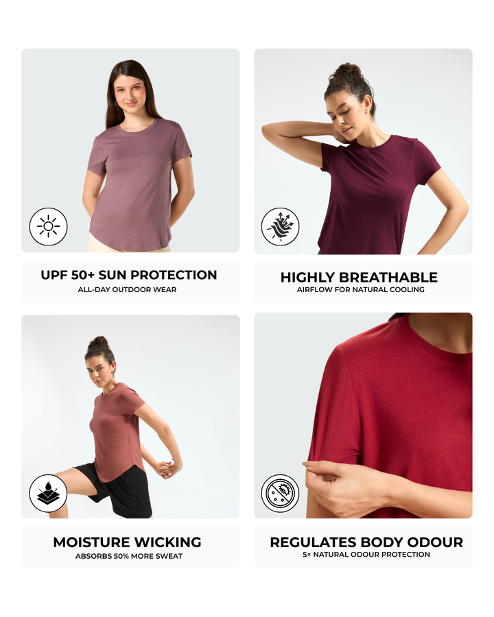 Bamboo Lounge T-Shirt - Ebony