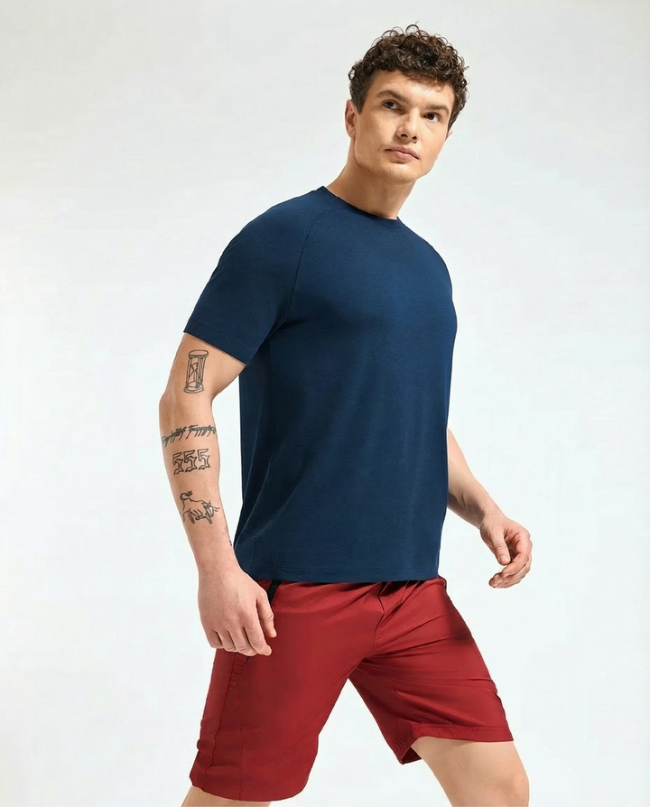 Bamboo Performance T-Shirt - Deep Ocean