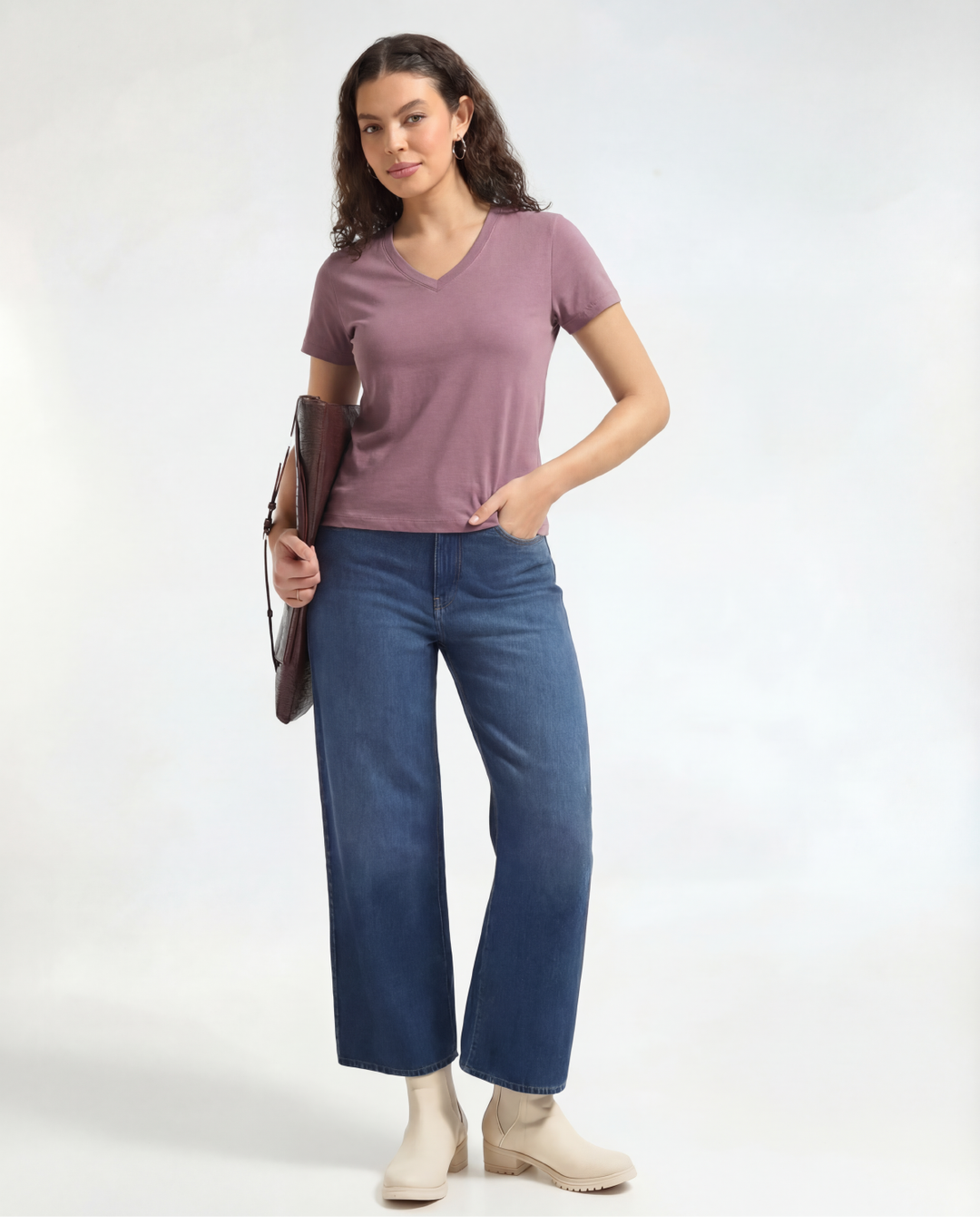 Bamboo V-Neck - Lavine