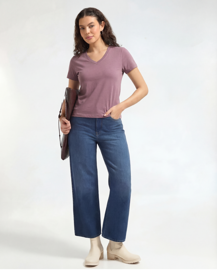 Bamboo V-Neck - Lavine