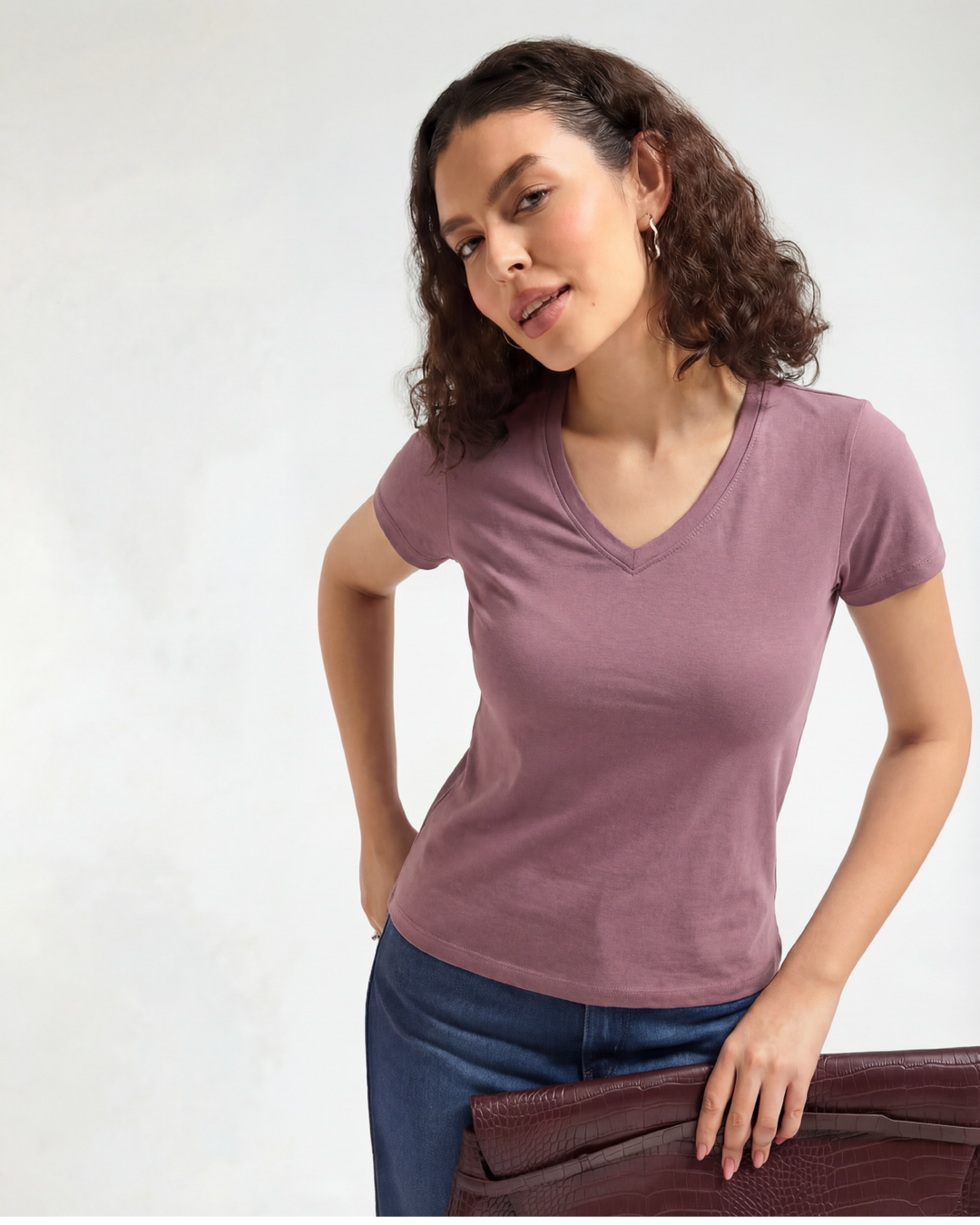 Bamboo V-Neck - Lavine