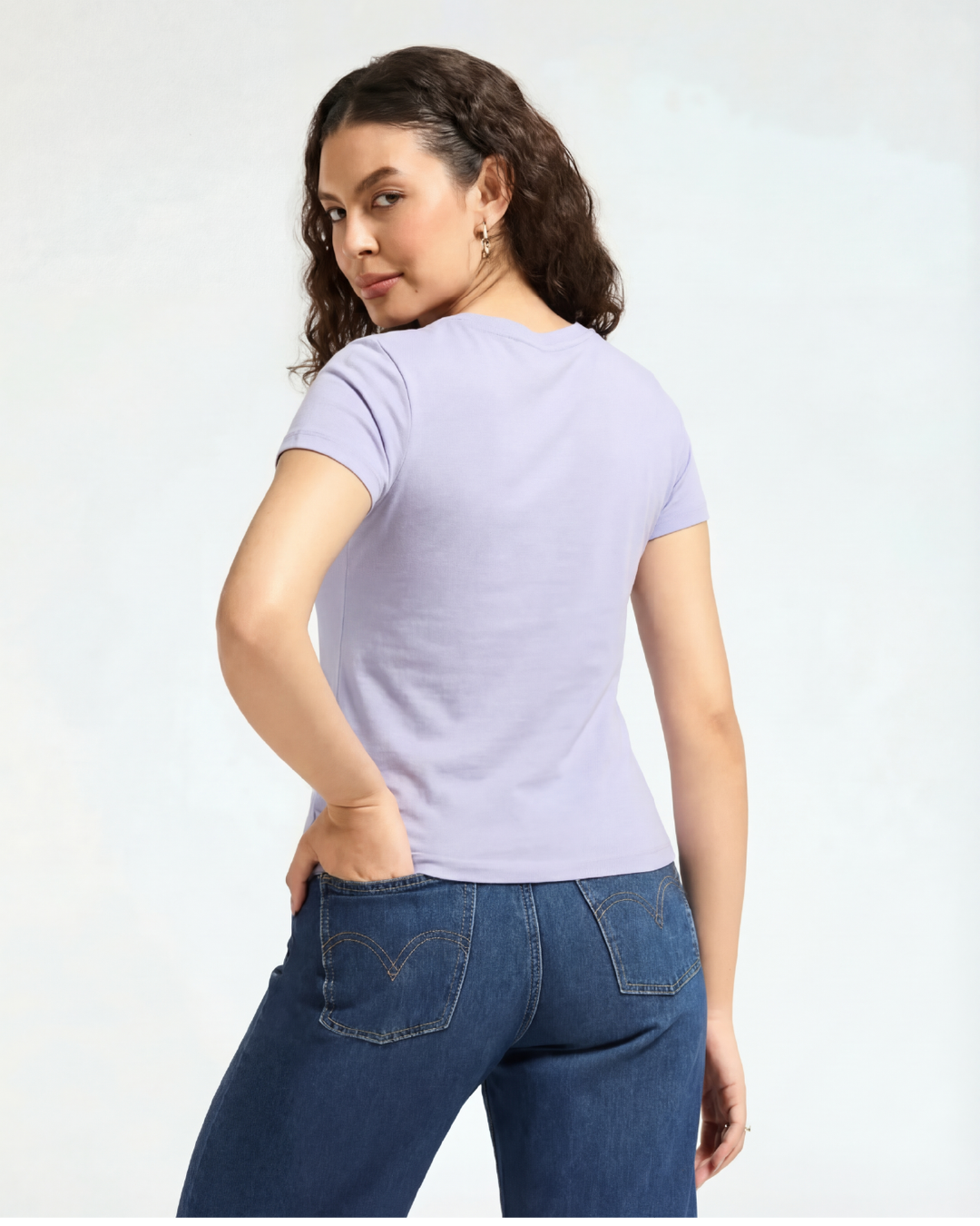 Bamboo V-Neck - Thistle