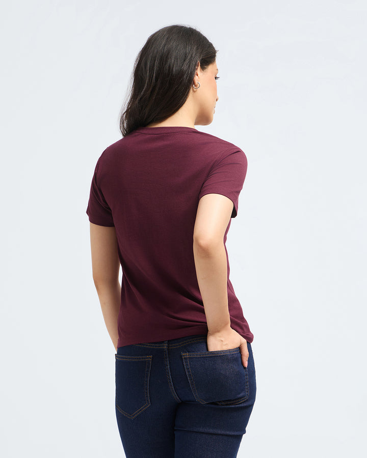 Bamboo Classic Crew - Cranberry