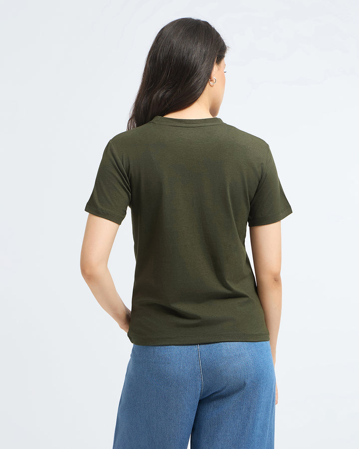 Bamboo Classic Crew - Muted Moss