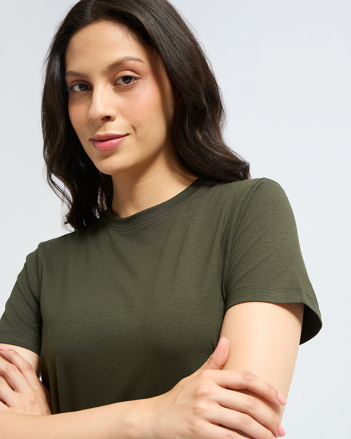 Bamboo Classic Crew - Muted Moss