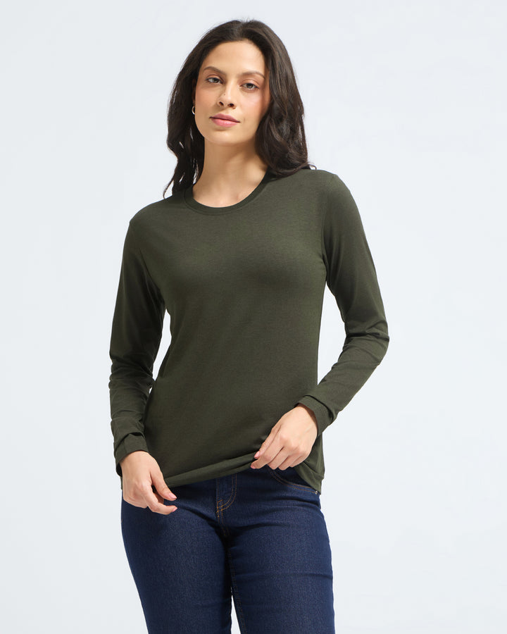 Bamboo Full-sleeve - Muted Moss