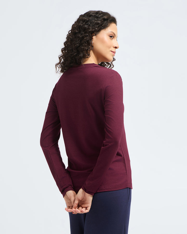 Bamboo Full-sleeve - Cranberry