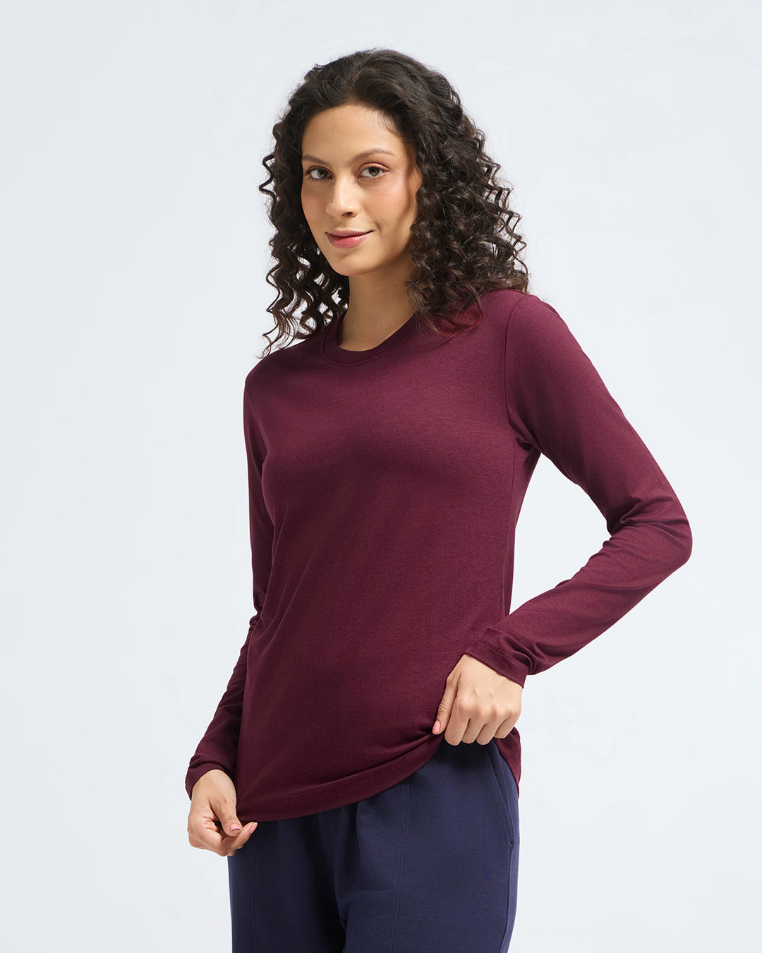 Bamboo Full-sleeve - Cranberry