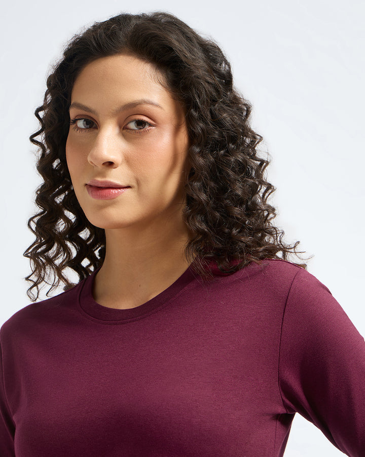 Bamboo Full-sleeve - Cranberry