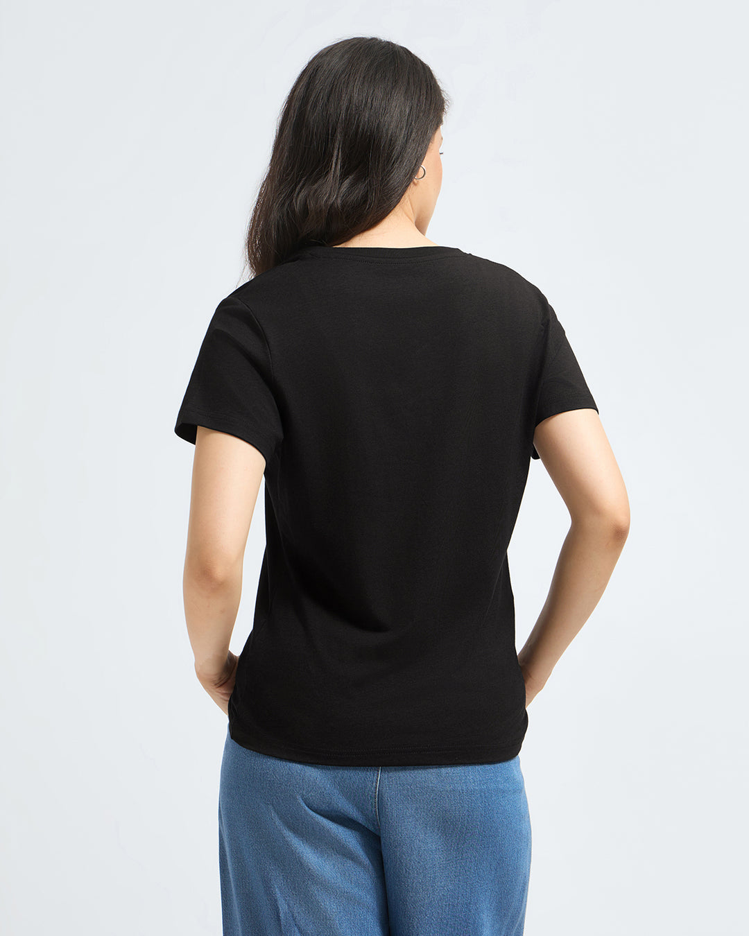Bamboo V-Neck - Ebony