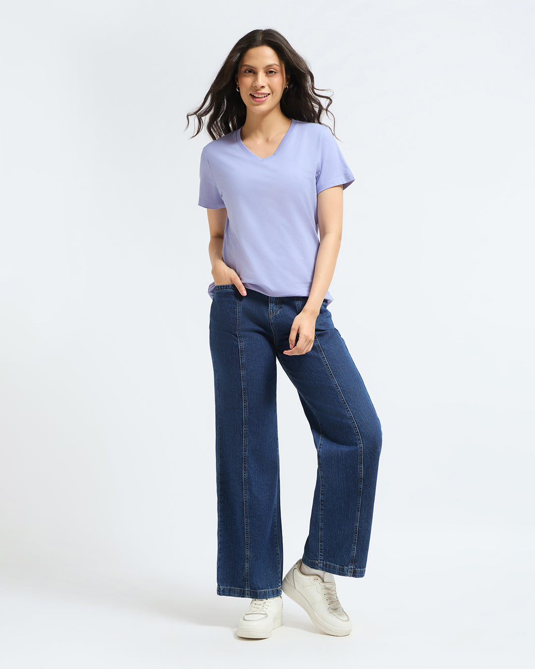 Bamboo V-Neck - Thistle