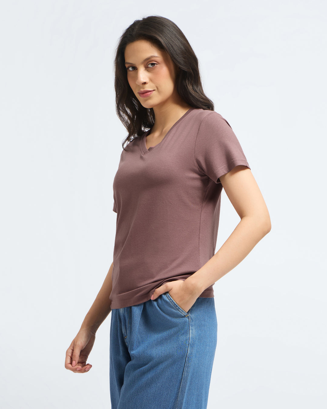 Bamboo V-Neck - Lavine
