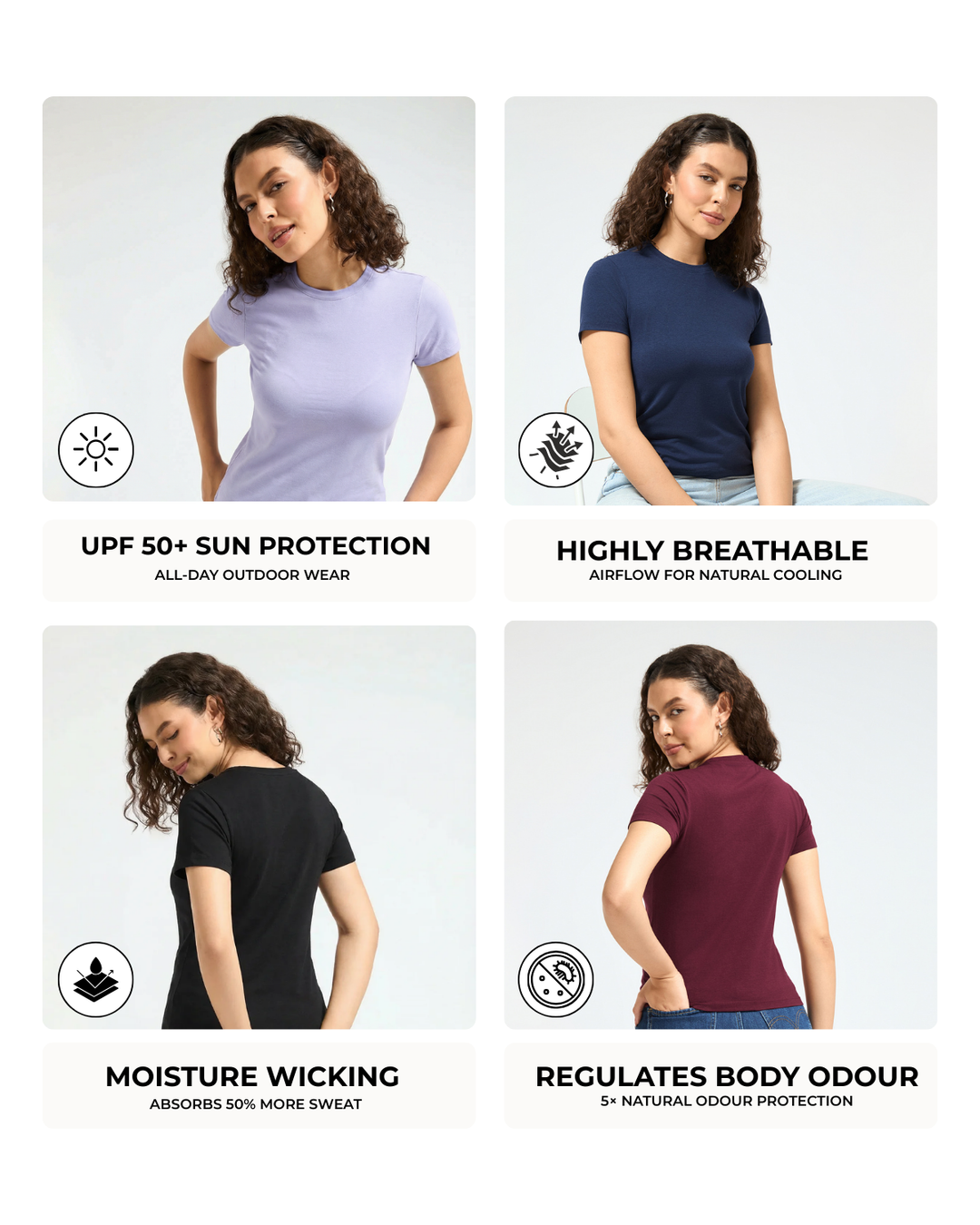 Bamboo Classic Crew - Cranberry