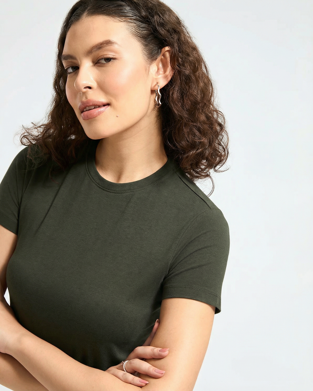 Bamboo Classic Crew - Muted Moss