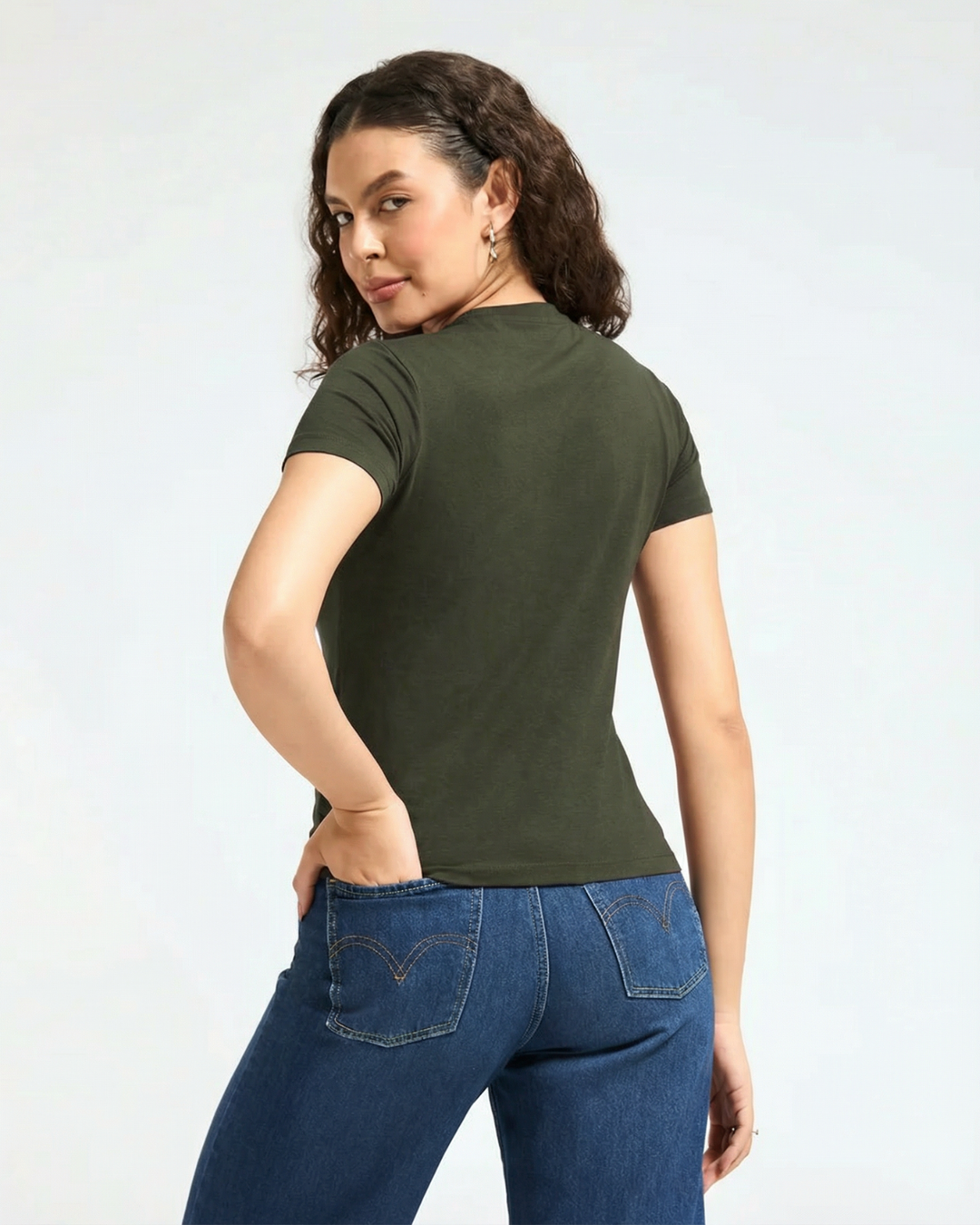 Bamboo Classic Crew - Muted Moss