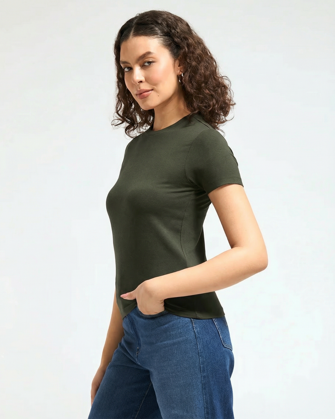 Bamboo Classic Crew - Muted Moss