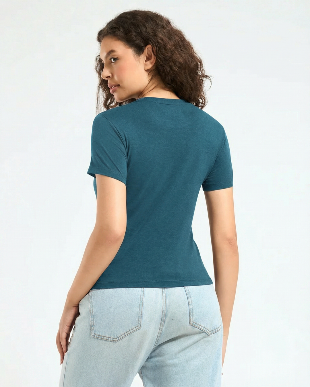 Bamboo Classic Crew - Teal